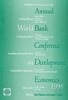Annual World Bank Conference on Development Economics, 1998