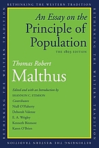 An essay on the principle of population : the 1803 edition