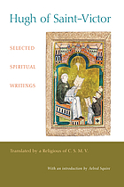 Hugh of Saint-Victor; selected spiritual writings