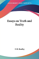 Essays on truth and reality