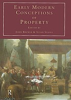 Early modern conceptions of property