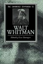 The Cambridge companion to Walt Whitman