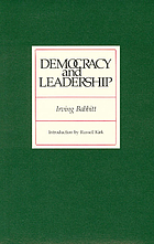Democracy and leadership