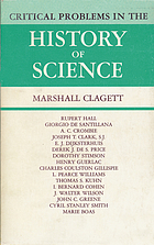 Critical problems in the history of science