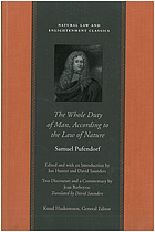 The whole duty of man according to the law of nature