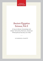 Ancient Egyptian science : a source book