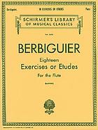 Eighteen exercises or études for flute