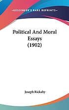 Political and moral essays