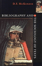 Bibliography and the sociology of texts
