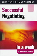 Successful negotiating in a week