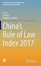 China's rule of law index 2017