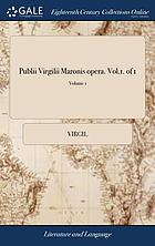 Publii Virgilii Maronis opera