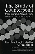 The study of counterpoint from Johann Joseph Fux's Gradus ad parnassum