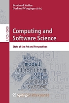 Computing and Software Science : State of the Art and Perspectives