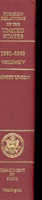 Foreign relations of the United States 1961-1963
