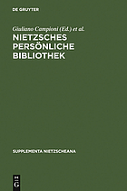 Nietzsches persönliche Bibliothek