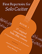 First repertoire for solo guitar = Erstes Repertoire für Sologitarre