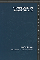 Handbook of inaesthetics