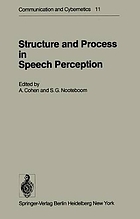 Structure and process in speech perception : proceedings of the Symposium on Dynamic Aspects of Speech Perception, held at I.P.O., Eindhoven, Netherlands, August 4-6, 1975