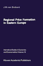 Regional price formation in Eastern Europe : theory and practice of trade pricing