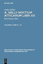A. Gellii Noctium Atticarum libri XX