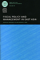 Fiscal policy and management in East Asia