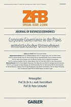 Corporate Governance in der Praxis mittelständischer Unternehmen