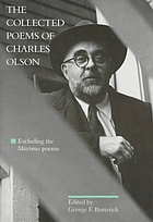 The collected poems of Charles Olson : excluding the Maximus poems