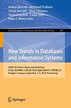 New trends in databases and information systems : ADBIS 2018 short papers and workshops, AI*QA, BIGPMED, CSACDB, M2U, BigDataMAPS, ISTREND, DC, Budapest, Hungary, September, 2-5, 2018 : proceedings