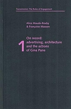 On record : advertising, architecture and the actions of Gina Pane