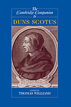 The Cambridge companion to Duns Scotus