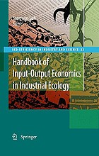 Handbook on Input-Output Economics in Industrial Ecology