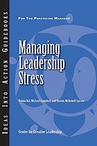 Managing leadership stress