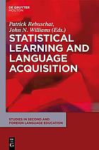 Statistical learning and language acquisition