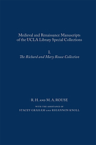 Medieval and Renaissance manuscripts of the UCLA Library Special Collections