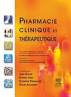 Pharmacie clinique et thérapeutique