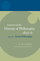 Lectures on the history of philosophy