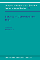 Surveys in combinatorics, 1993