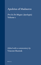 The Apologia and Florida of Apuleius of Madaura