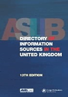 Aslib directory of information sources in the United Kingdom