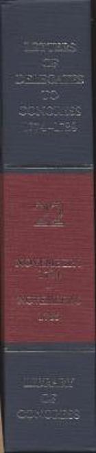 Letters of delegates to Congress 1774-1789Letters of delegates to Congress1774-1789. vol.1-9