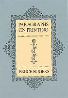 Paragraphs on printing