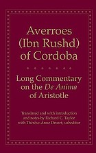 Long commentary on the De anima of Aristotle