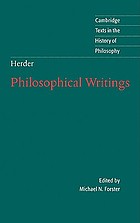 Philosophical writings
