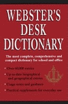 Webster's desk dictionary
