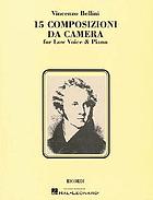 15 composizioni da camera : per canto e pianoforte