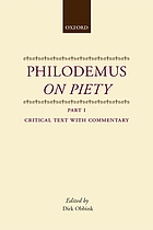 On piety. Part 1 : critical text with commentary