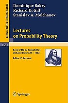 Lectures on probability theory : Ecole d'été de probabilités de Saint-Flour