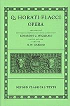 Q. Horati Flacci Opera