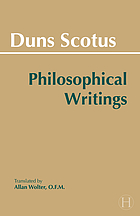 Philosophical writings; a selection edited and translated by Allan Wolter